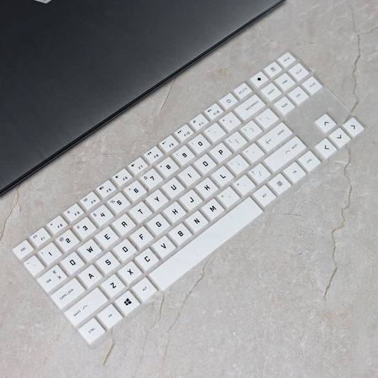 Silikon-Tastaturschutz für 15,6-Zoll-Notebooks – Lieferantenabbildung; Ausführung Schwarz · Transluzent