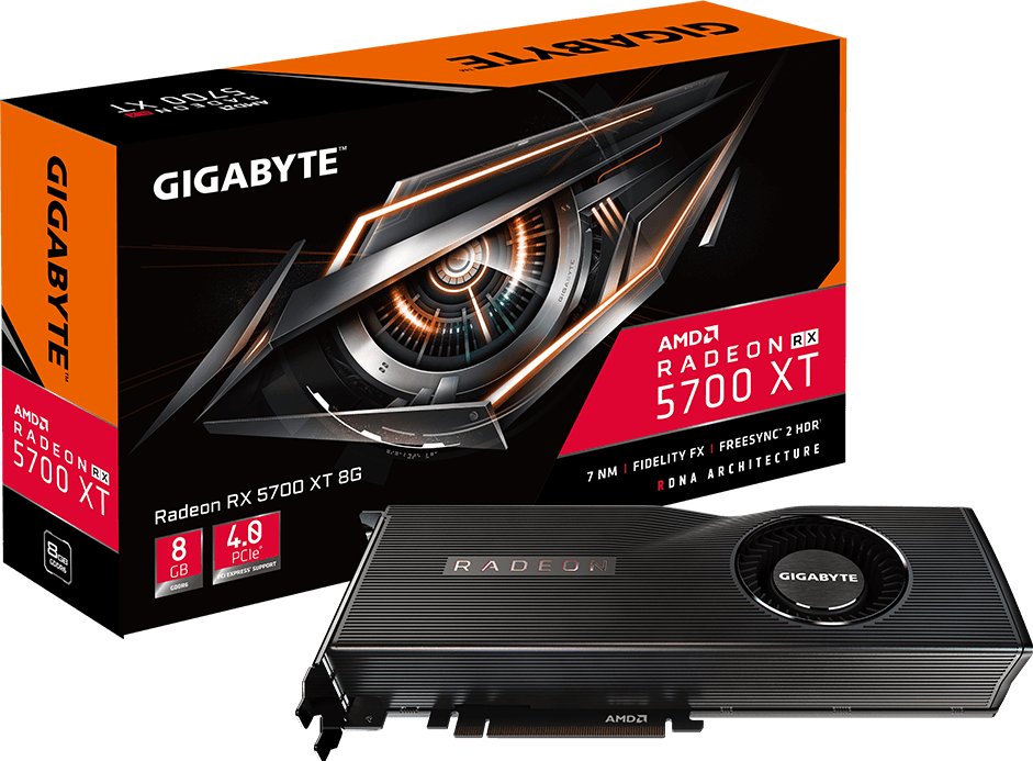 GIGABYTE Radeon RX 5700 XT 8G (GV-R57XT-8GD-B) – Herstellerbild 1