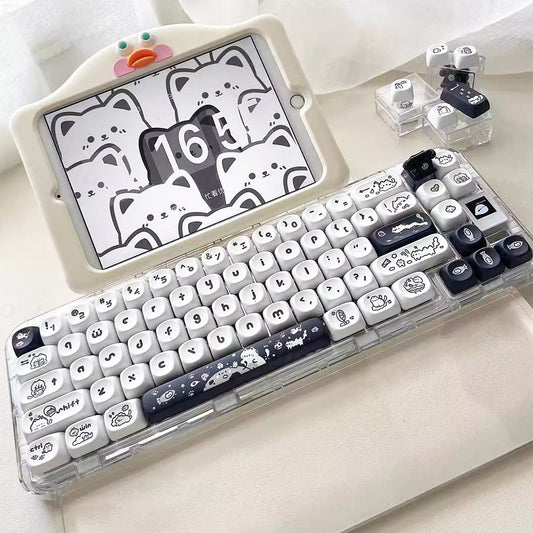 Keycap-Set im Katzen-Design – Lieferantenabbildung; Ausführung 1 Set