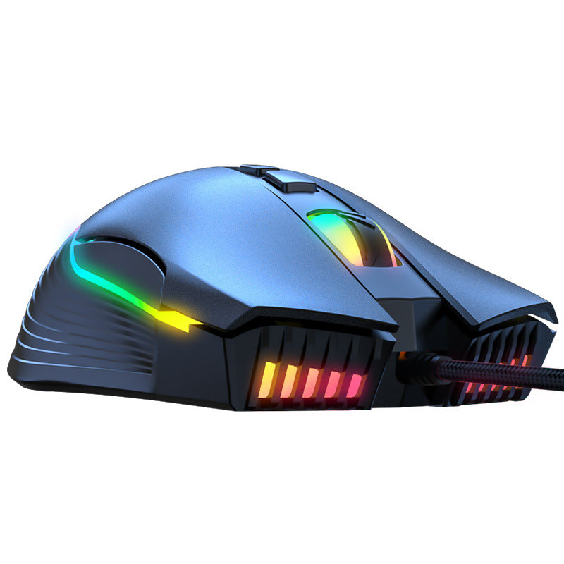 RGB-Gaming-Maus mit DPI-Umschaltung – Lieferantenabbildung; Ausführung Schwarz