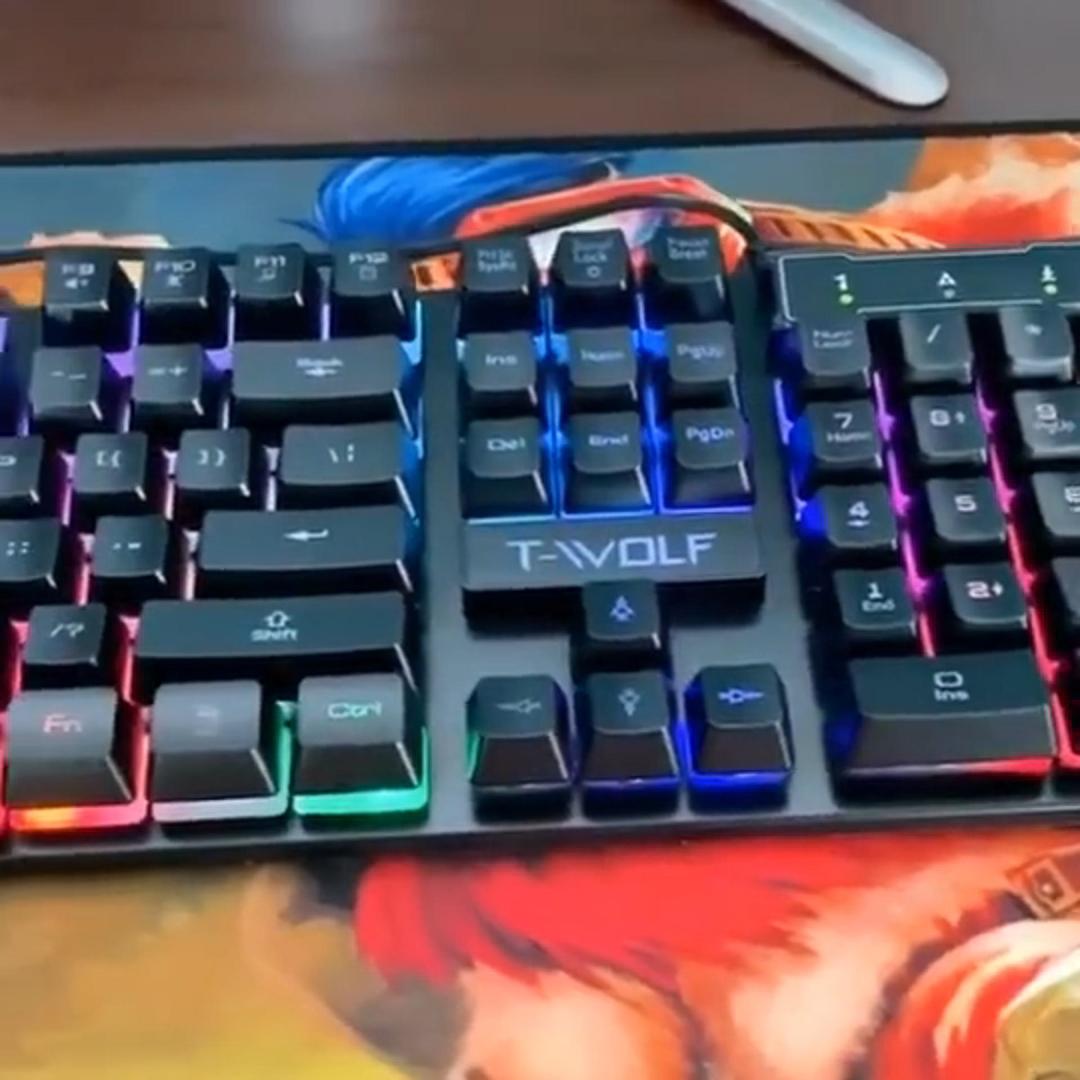 USB-Gaming-Tastatur T20 – Lieferantenabbildung; Ausführung T20 · Schwarz