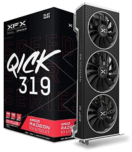 XFX Radeon RX 6700 XT Speedster QICK 319 BLACK – Produktansicht 1