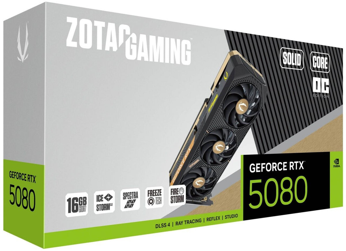 Zotac GeForce RTX 5080 Solid Core OC – Produktansicht 1