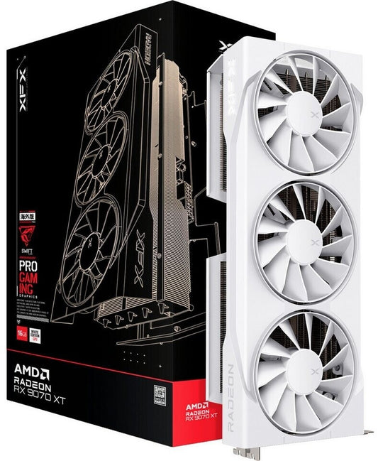 XFX Radeon RX 9070 XT Swift White – Produktansicht 1