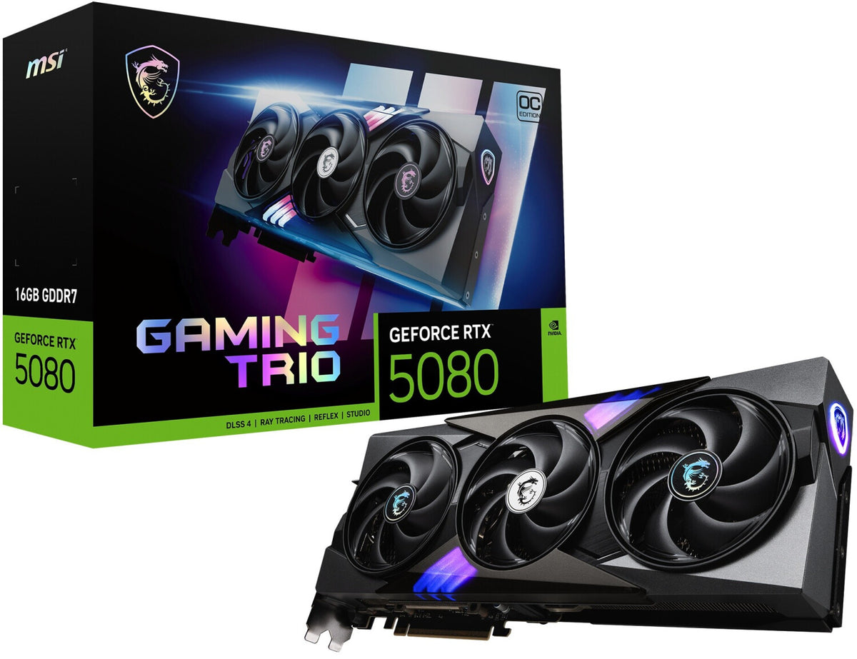 MSI GeForce RTX 5080 Gaming Trio OC – Produktansicht 1