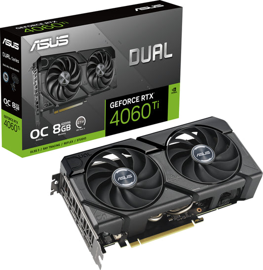 ASUS GeForce RTX 4060 Ti 8G Dual EVO OC – Produktansicht 1