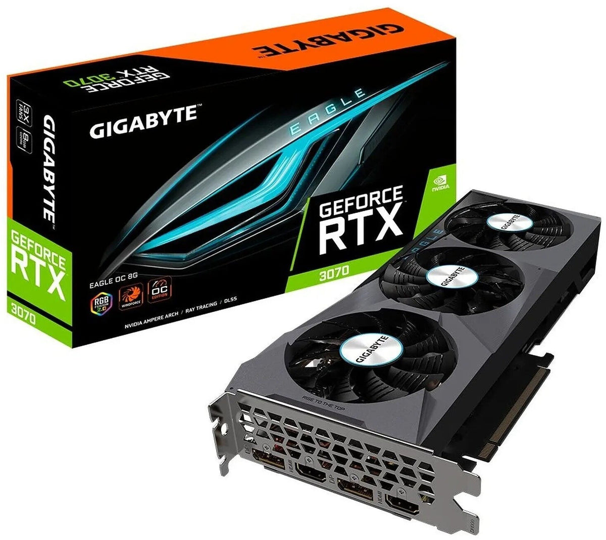 GigaByte GeForce RTX 3070 EAGLE OC 8GB GDDR6 – Produktansicht 2