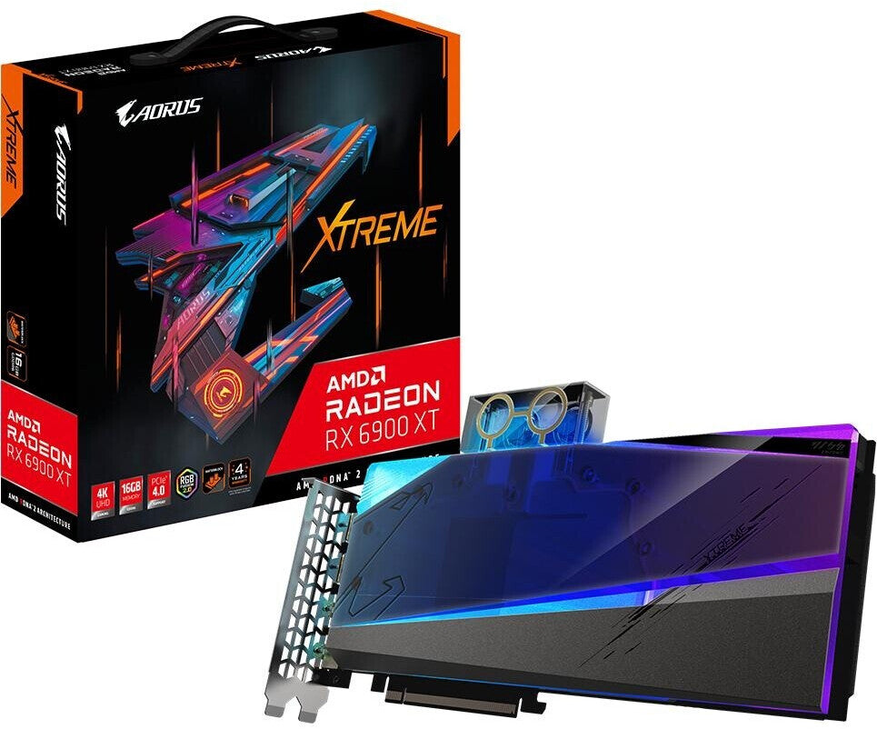 GigaByte Radeon RX 6900 XT AORUS Xtreme Waterforce WB 16G – Produktansicht 1