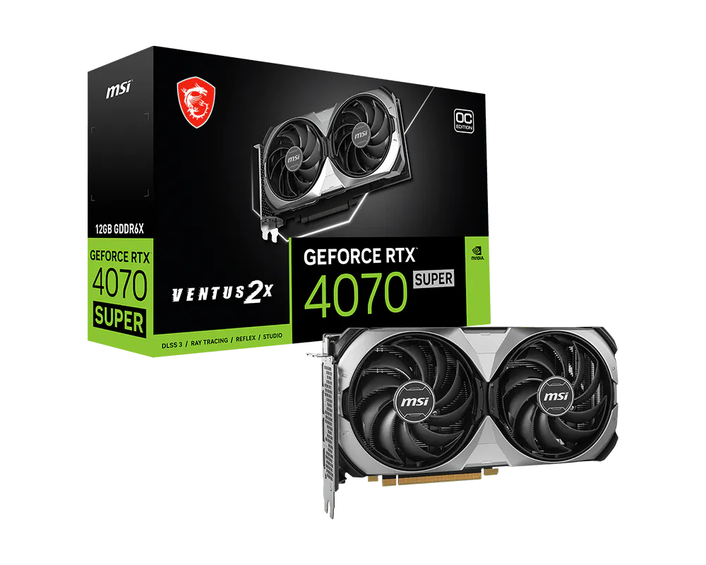 MSI GeForce RTX 4070 SUPER 12G VENTUS 2X OC – Herstellerbild 1