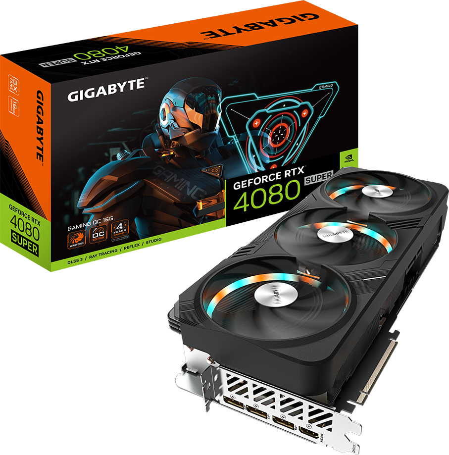 GIGABYTE GeForce RTX 4080 SUPER GAMING OC 16G | GV-N408SGAMING-OC-16GD | Originalbild 1