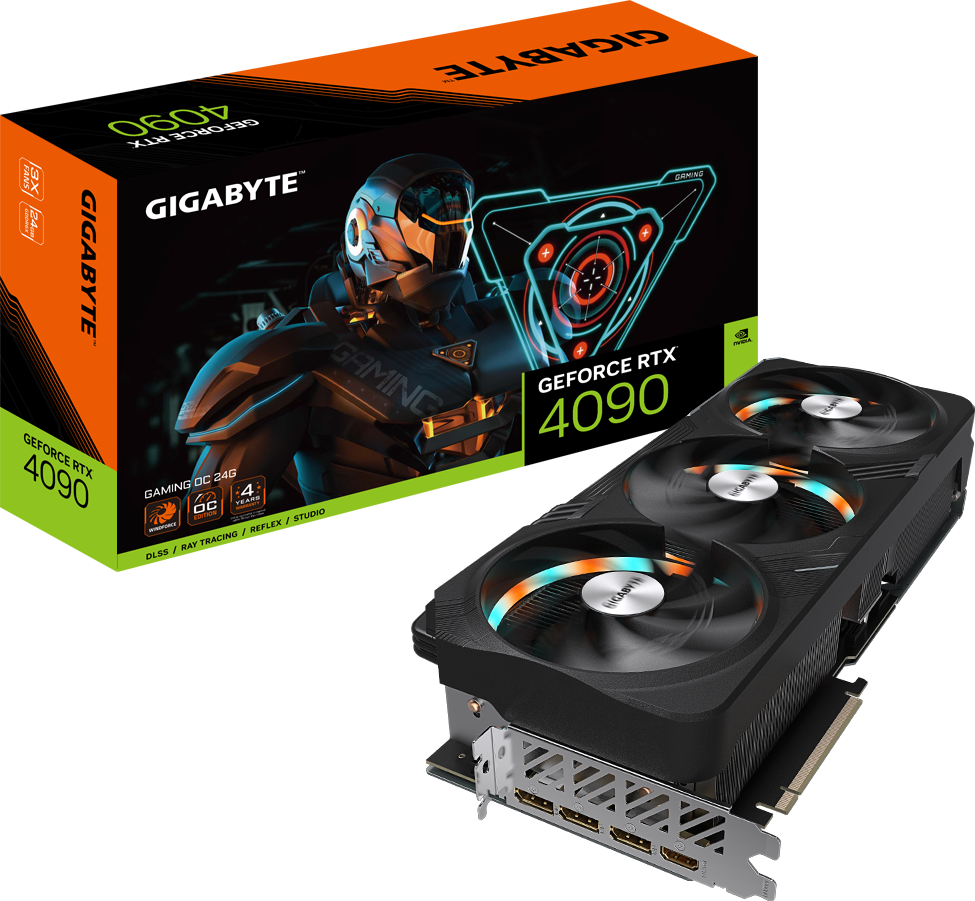 GIGABYTE GeForce RTX 4090 GAMING OC 24G (Rev. 1.0 / 1.1) | GV-N4090GAMING-OC-24GD | Originalbild 1