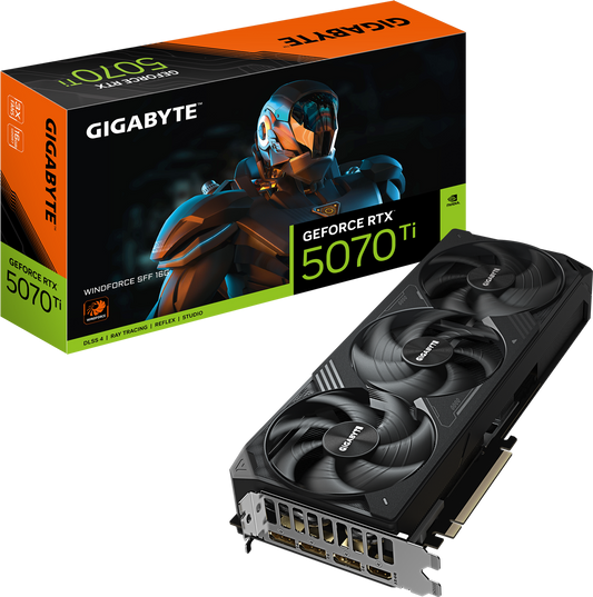 GIGABYTE GeForce RTX 5070 Ti WINDFORCE SFF 16G | GV-N507TWF3-16GD | Originalbild 1