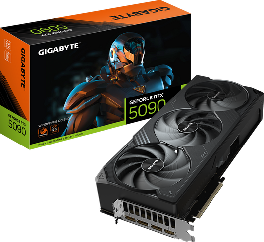 GIGABYTE GeForce RTX 5090 WINDFORCE OC 32G | GV-N5090WF3OC-32GD | Originalbild 1