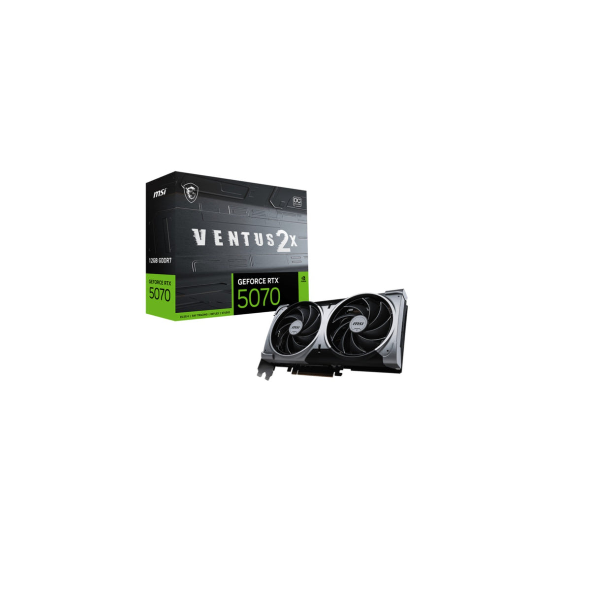 MSI GeForce RTX 5070 12GB VENTUS 2X OC | V532-003R | Originalbild 1