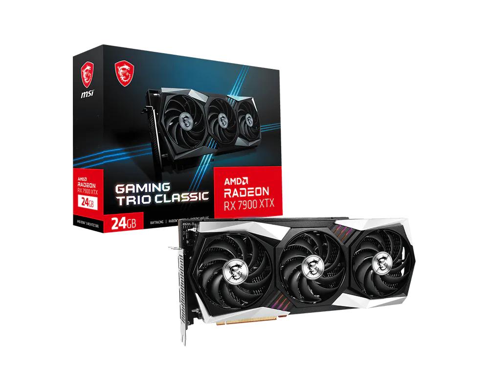 MSI Radeon RX 7900 XTX GAMING TRIO CLASSIC 24G – Herstellerbild 1
